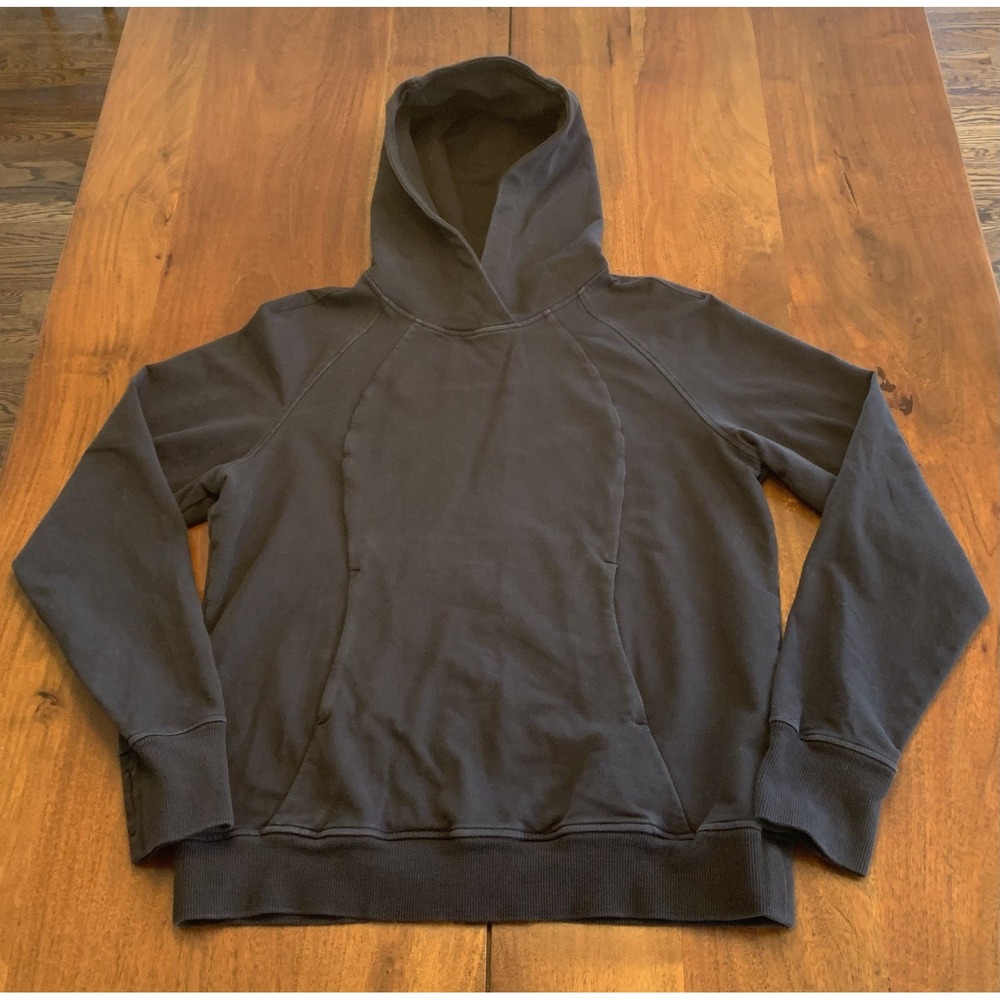 Lululemon Hoodie Pullover Womens 8 Scuba Neck Black Sweatshirt Gym Athleisure